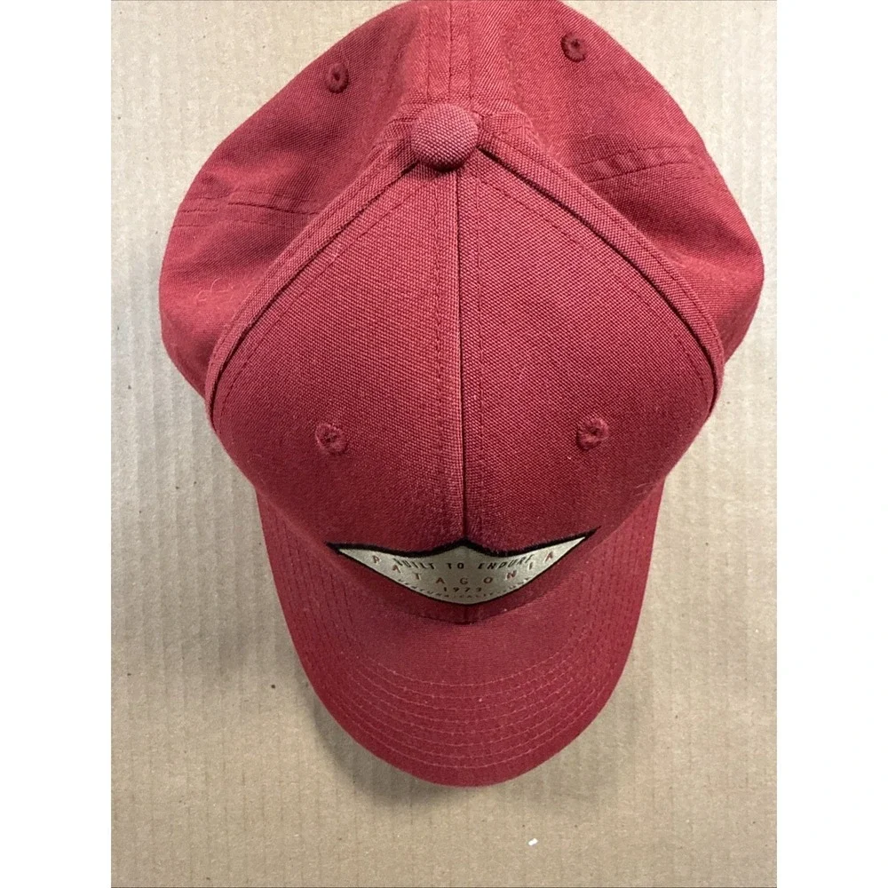 Patagonia Hat Cap Snapback Adult Red With Diamond Shape Logo, Built To Last